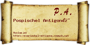 Pospischel Antigoné névjegykártya